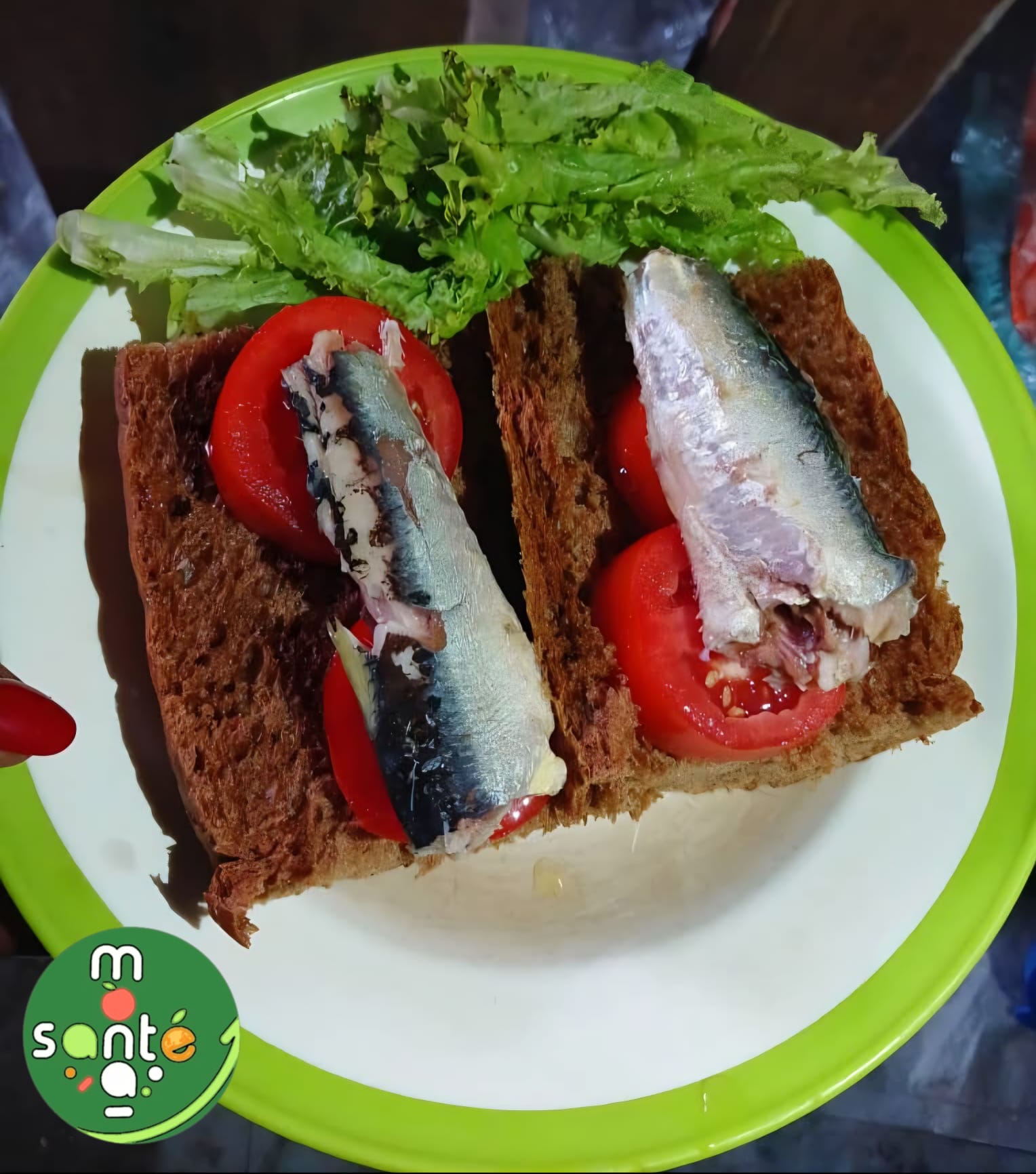 Exemple de repas équilibré préparé par un participant MONASANTE